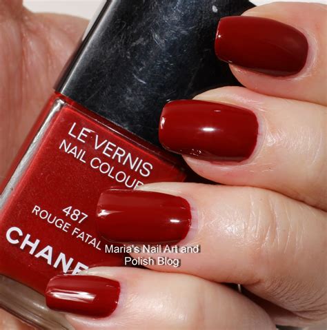 chanel 487 rouge fatalnail polish|Chanel nail coat.